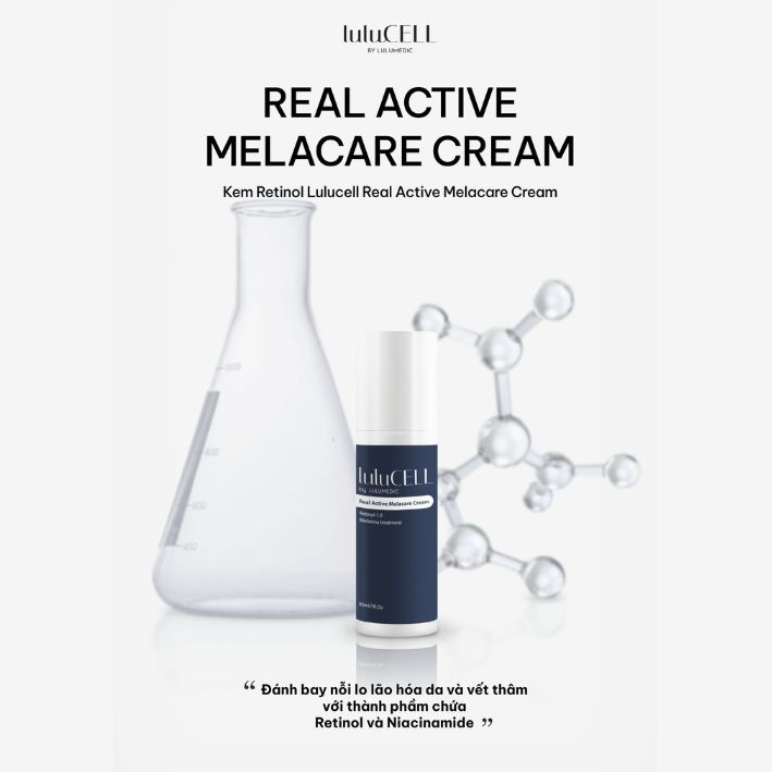 Kem Retinol Lulucell Real Active Melacare Cream