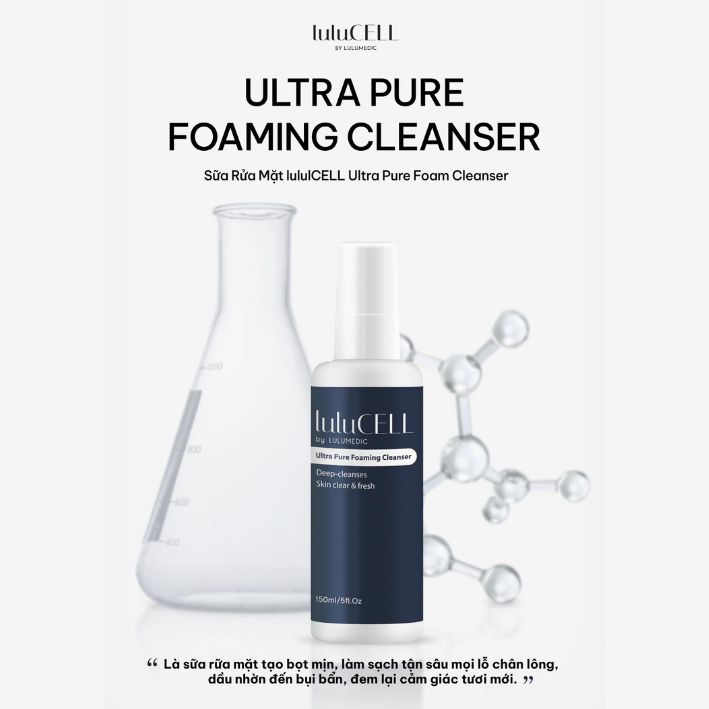 Sữa Rửa Mặt Lulucell Ultra Pure Foam Cleanser